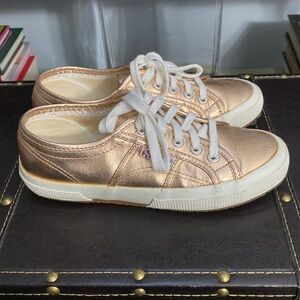 Rose gold Superga sneakers Size 7